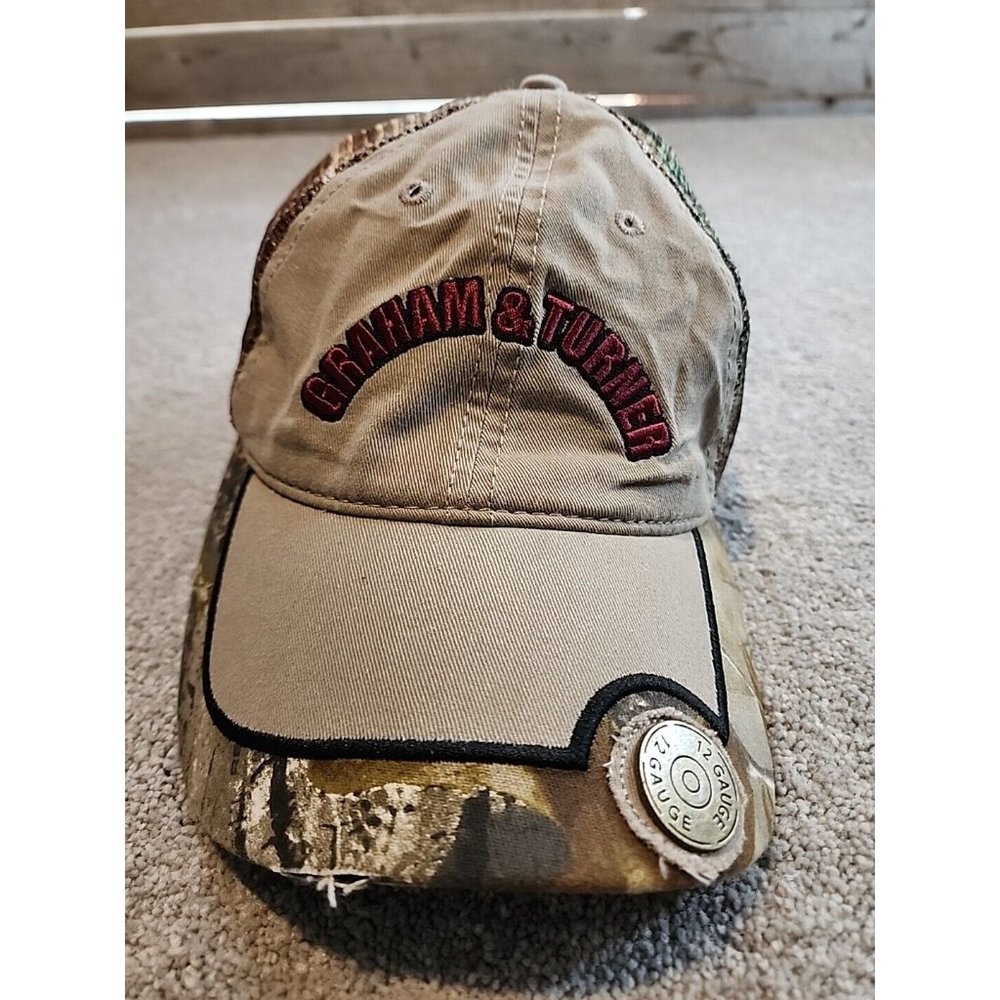 Graham & Turner Adjustable Camo Mesh Back Shotgun Shell Grading Construction Hat